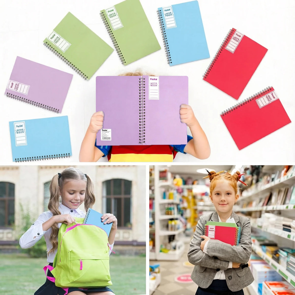 PP Cover Spiral Notepad 60 Sheets