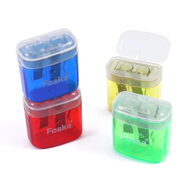 Transparent Double-Hole Pencil Sharpener