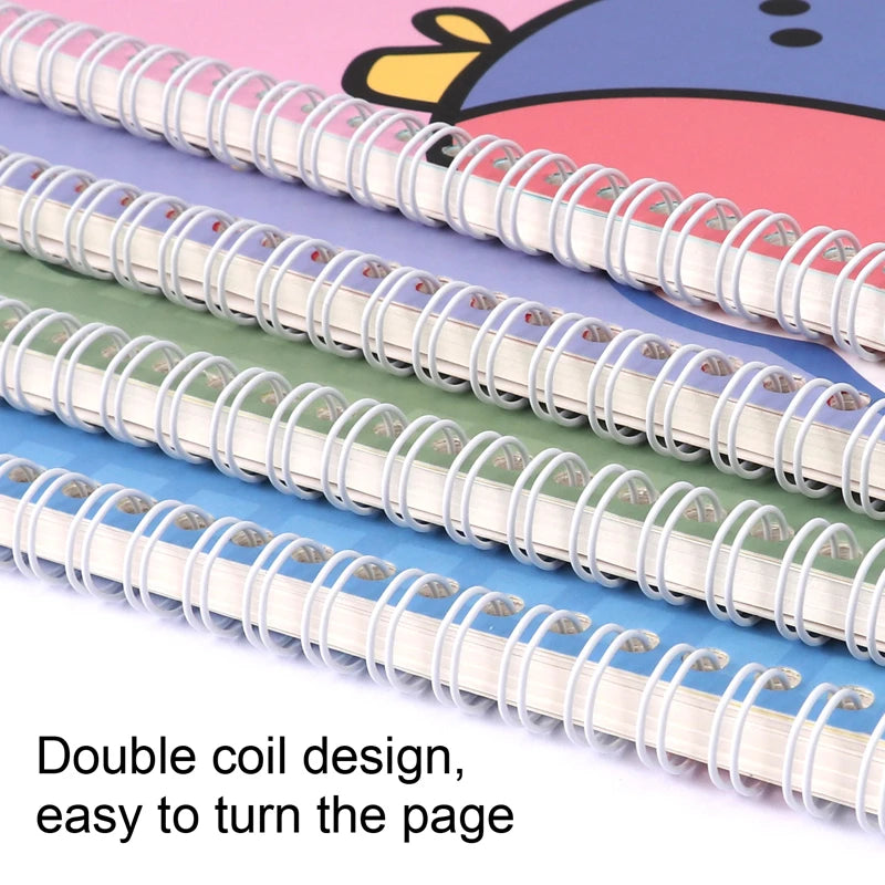 Cartoon Animal Coil Diary Notebook A5 – 60 Sheets