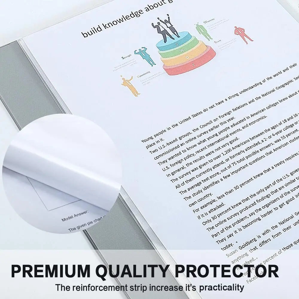 A4 Punched Sheet Protectors – 11 Holes