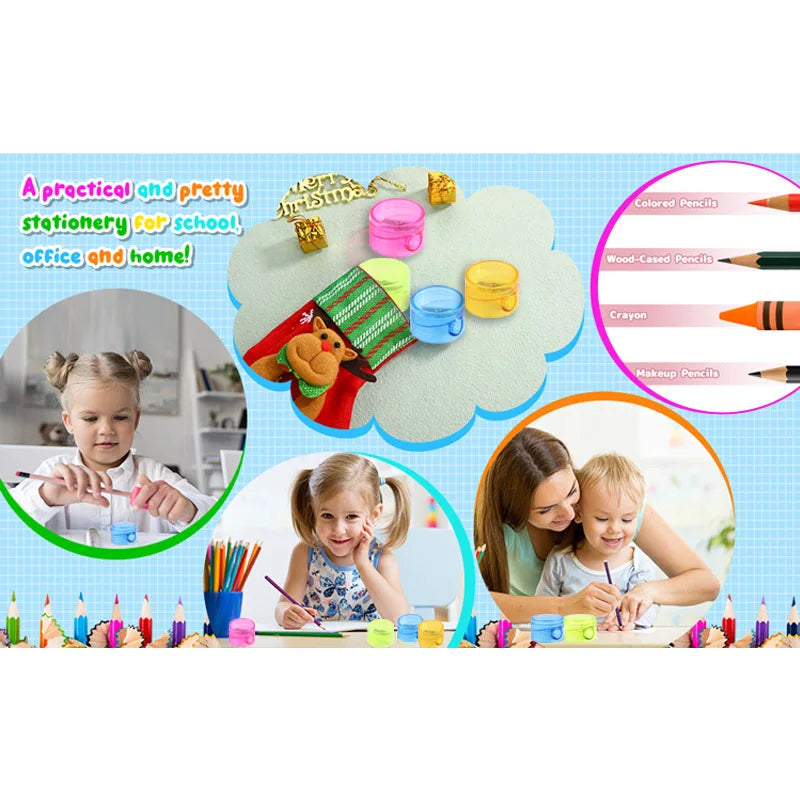 Handheld Plastic Pencil Sharpener for Kids