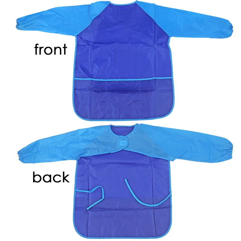 Kids Waterproof Painting Smock – Long Sleeves, Ages 3-8