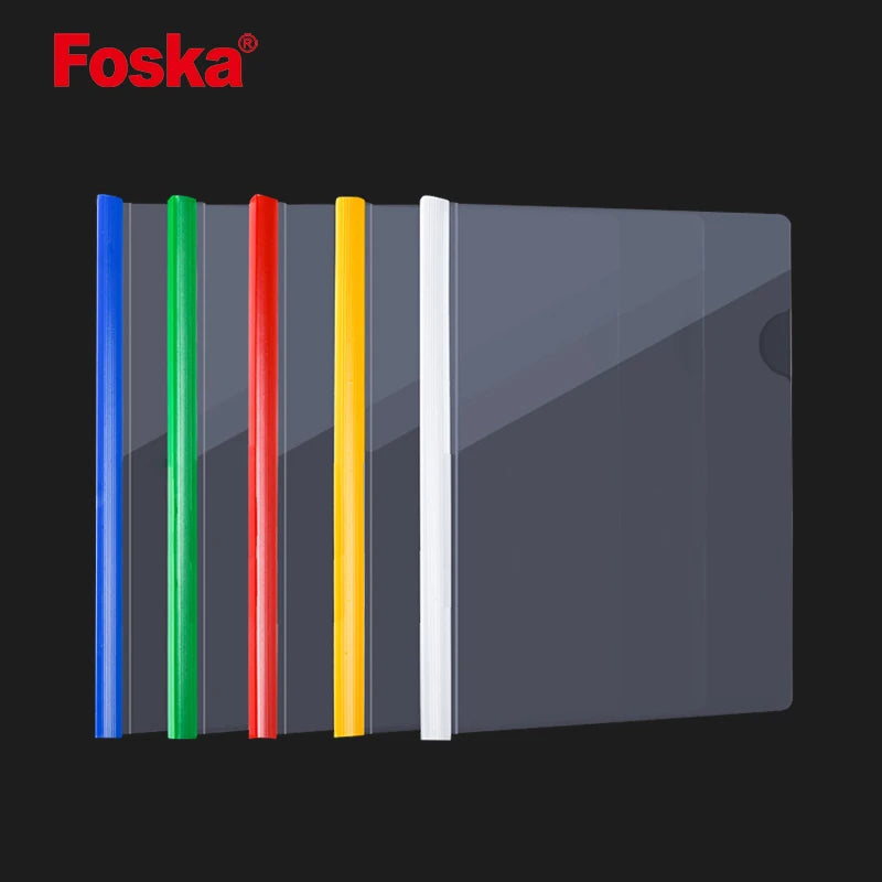 A4 Slide Bar Transparent File Cover Folder