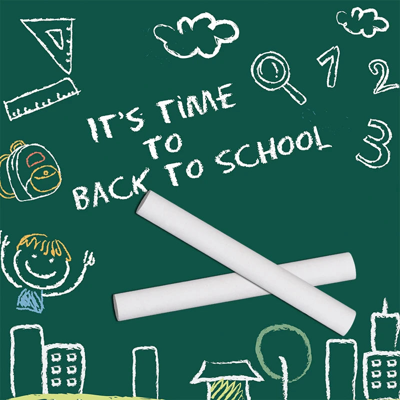 Dustless White Blackboard Chalk – Box of 12