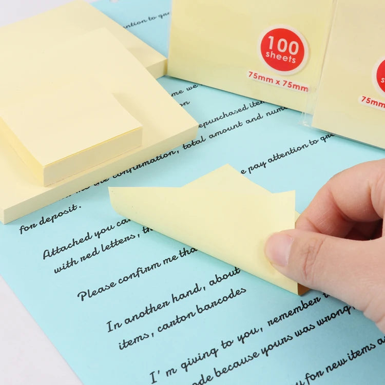 Yellow Sticky Notes – Pad of 100 Sheets