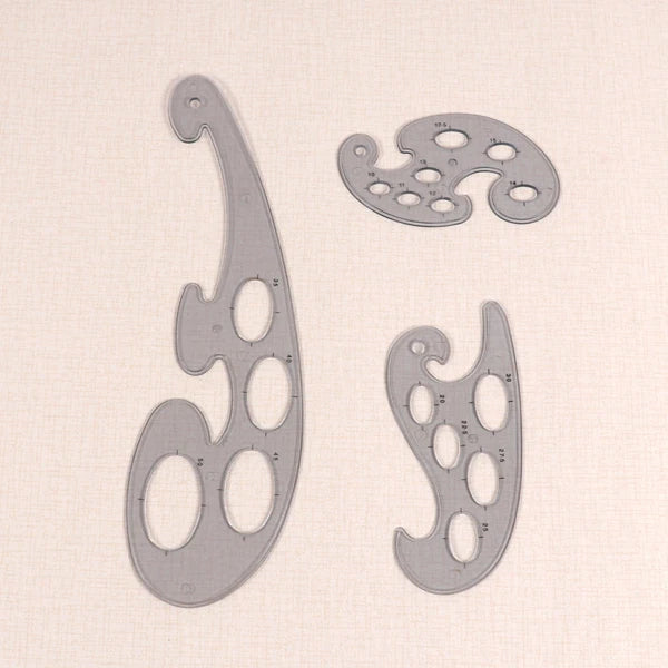 French Curve Ruler Set – 3 Pieces
