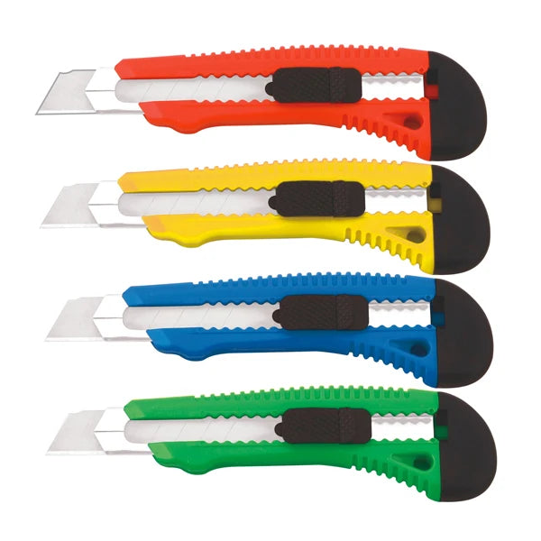 Heavy Duty Retractable Box Cutter with Snap-Off Blade