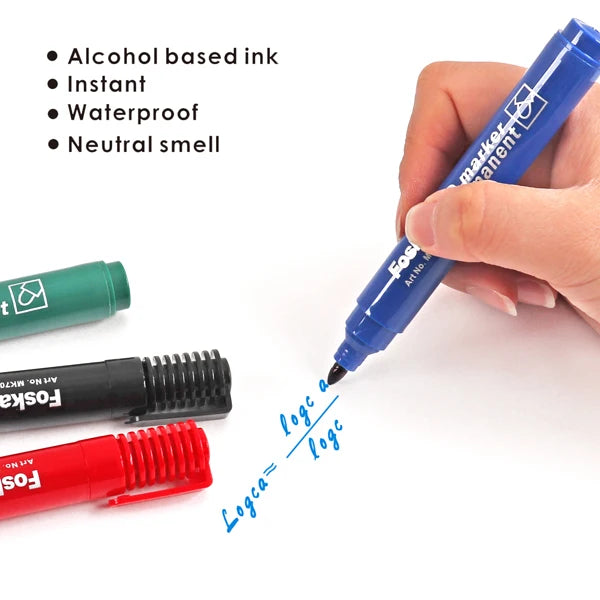 Bullet Tip Permanent Marker Set – 4 Pack