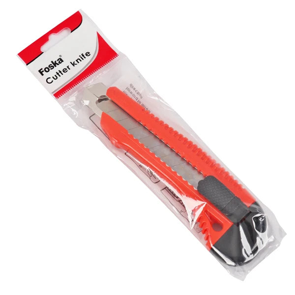 Heavy Duty Retractable Box Cutter with Snap-Off Blade