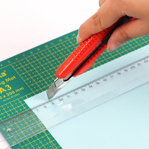 Heavy Duty Retractable Box Cutter with Snap-Off Blade