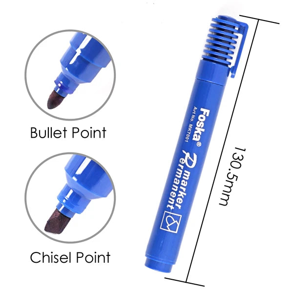 Bullet Tip Permanent Marker Set – 4 Pack