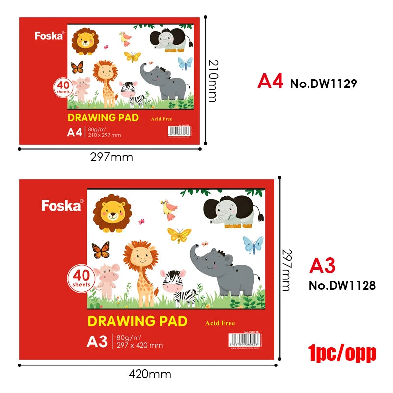 Watercolour Drawing Paper Pad 40 Sheets