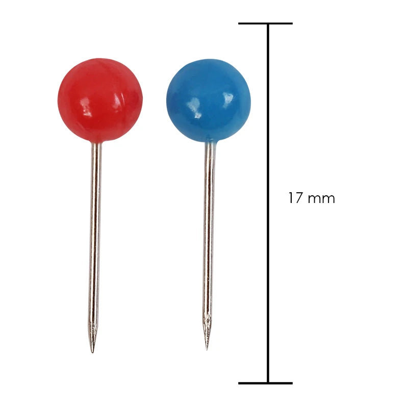 Ball Head Metal Map Pins 5mm – Box of 100