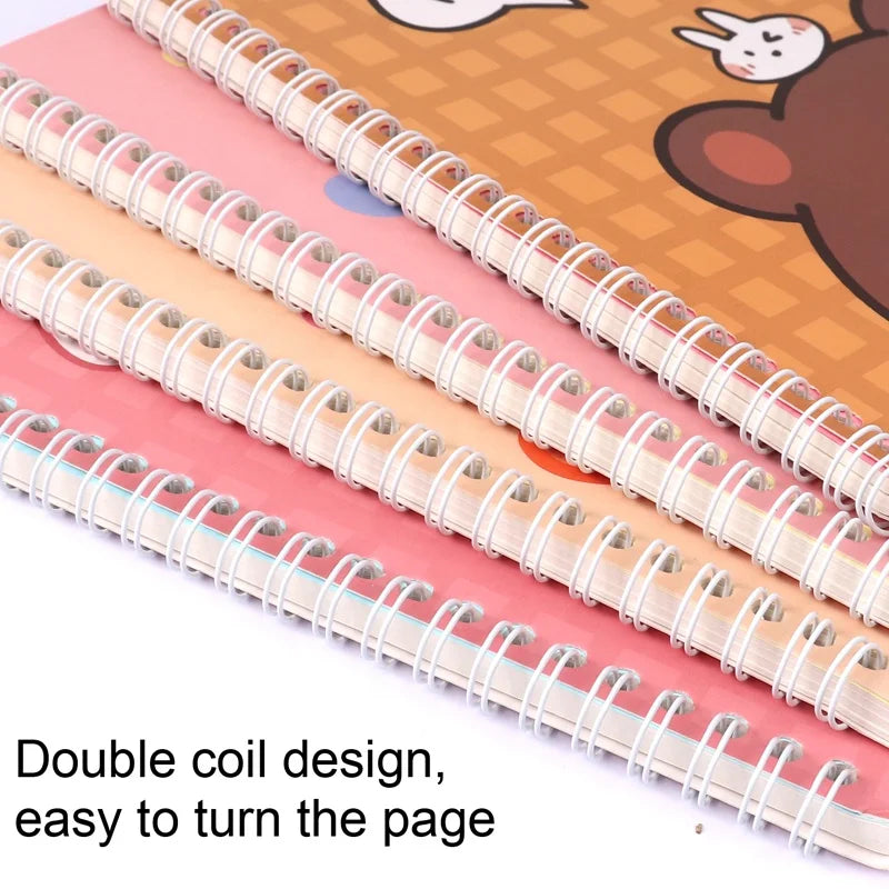 Hardcover Cartoon Spiral Planner A5 – 60 Sheets