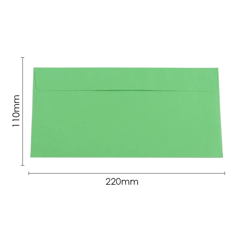 Coloured Peel and Seal Window Invitation Envelope 110 x 220mm