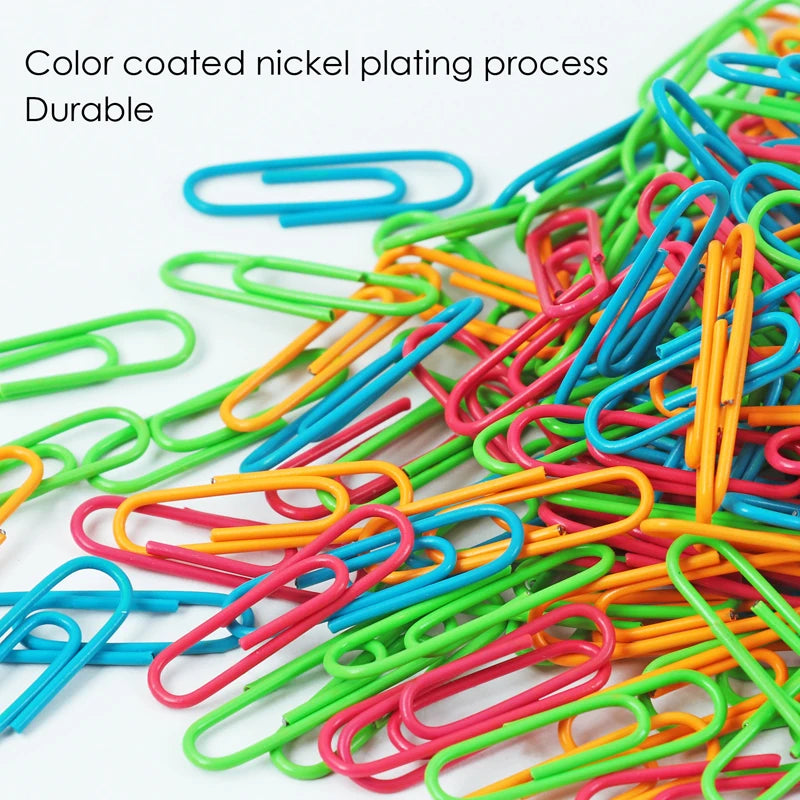 Vinyl Coated Round Paper Clips 28mm – Pack of 300