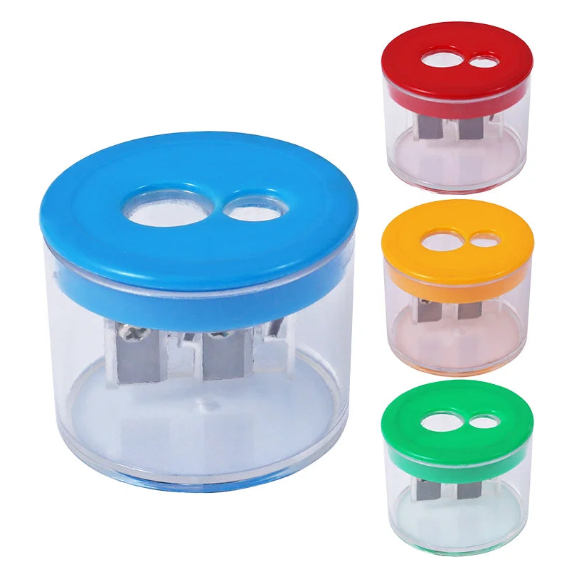 Mini Double-Hole Pencil Sharpener with Box