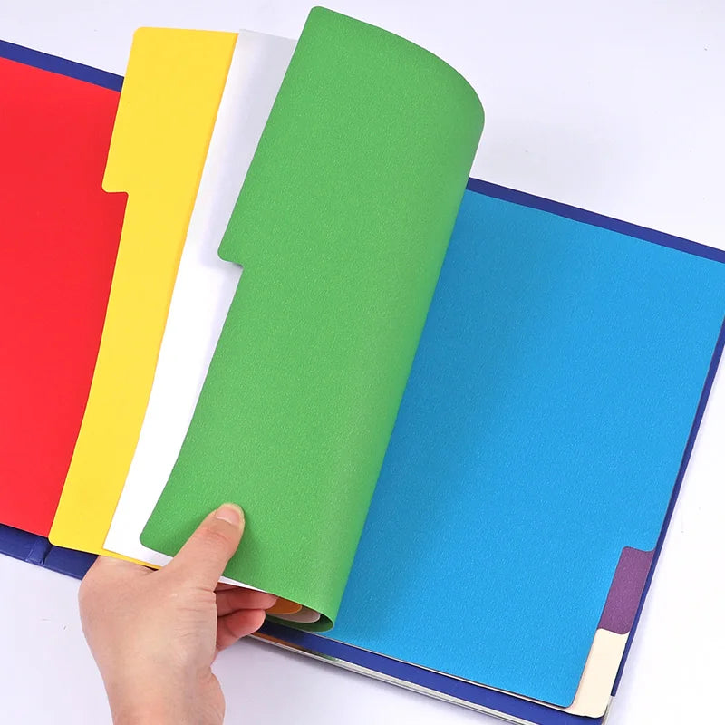 A4 Paper Index Dividers – 12 Tabs, Assorted Colours