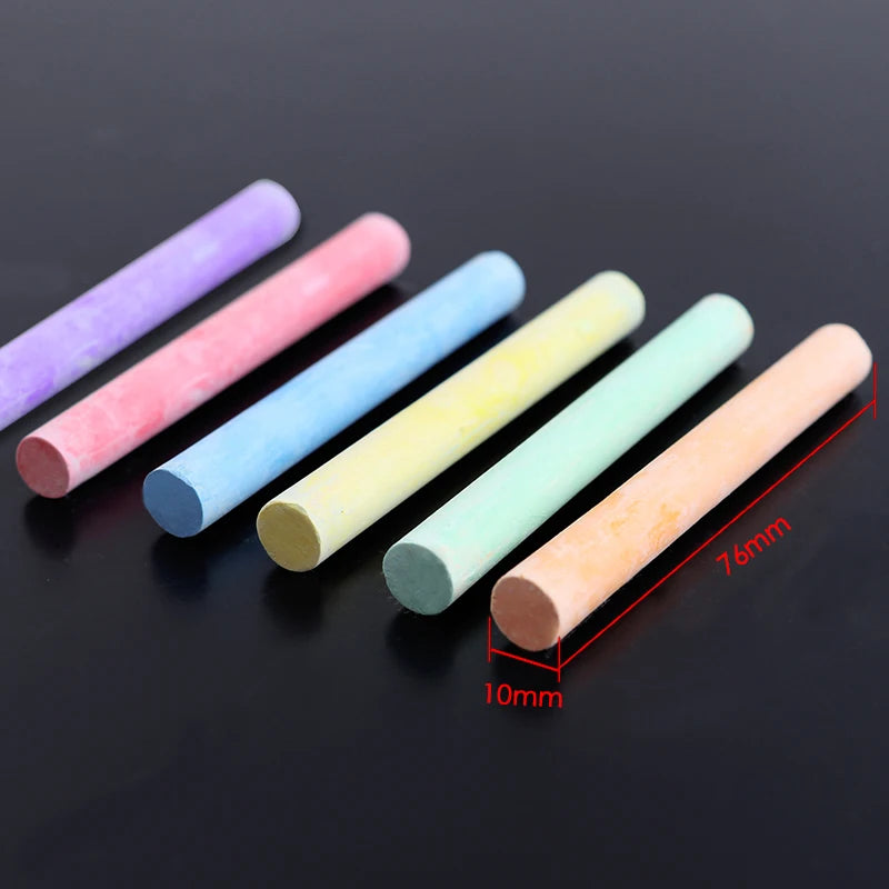 Dustless Colored Blackboard Chalk – Box of 12