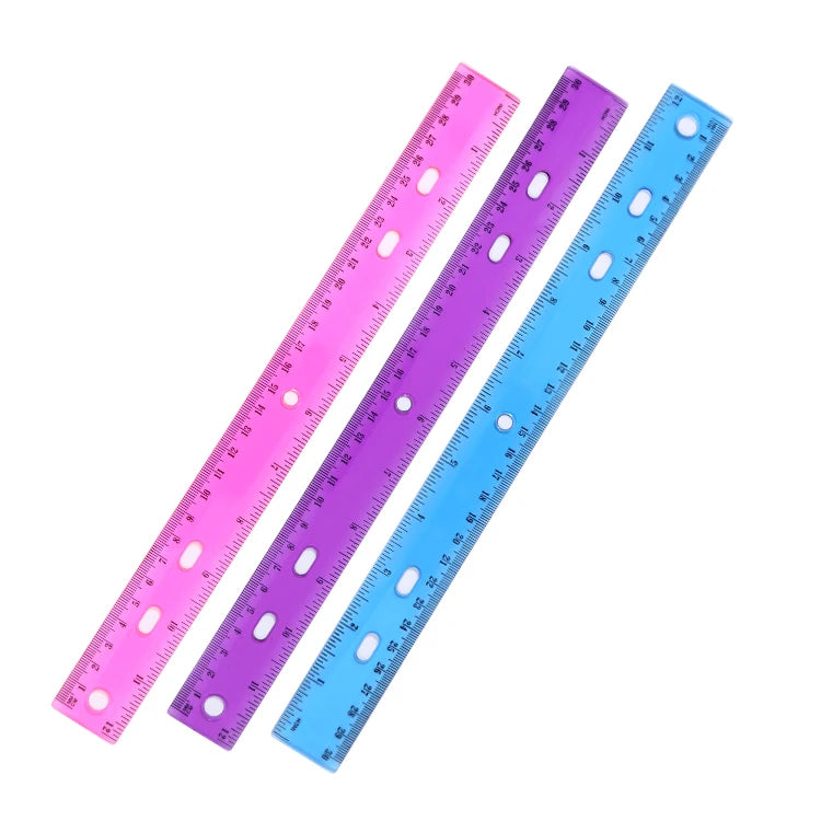 Flexible PVC Ruler Set 30cm – Pack of 3