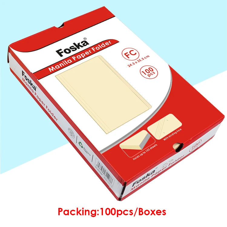 Manila File Folder with Top Tab Fastener – 165gsm