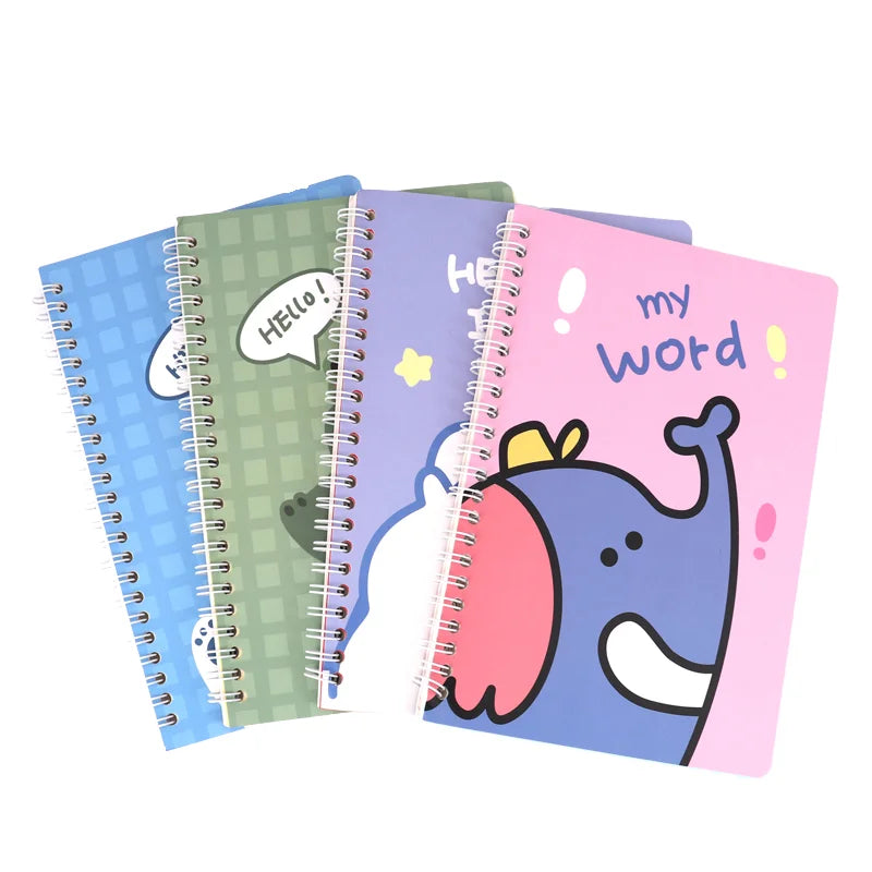 Cartoon Animal Coil Diary Notebook A5 – 60 Sheets