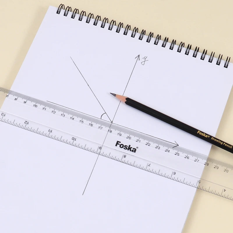 Clear Plastic Ruler 50cm with Centimeters and Inches