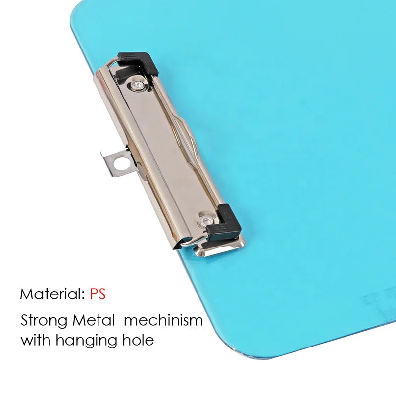 A4 Transparent Clipboard with Engraved Ruler