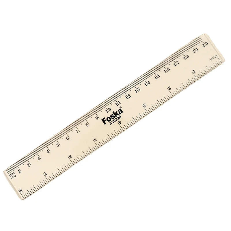 Clear Plastic Straight Ruler 20cm