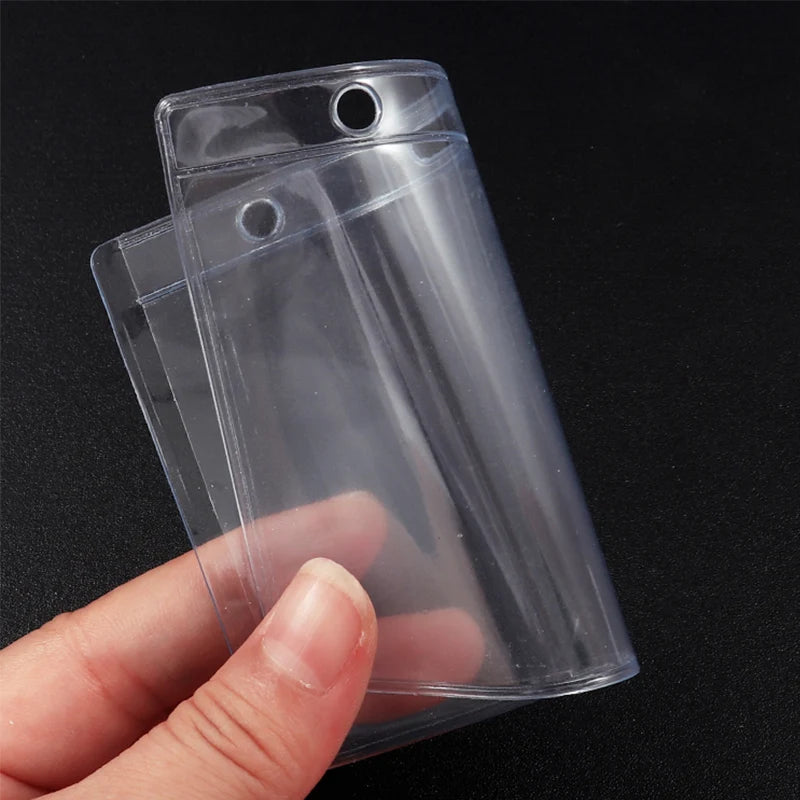 Soft Clear PVC ID Card Holder with Clip 110 x 80mm