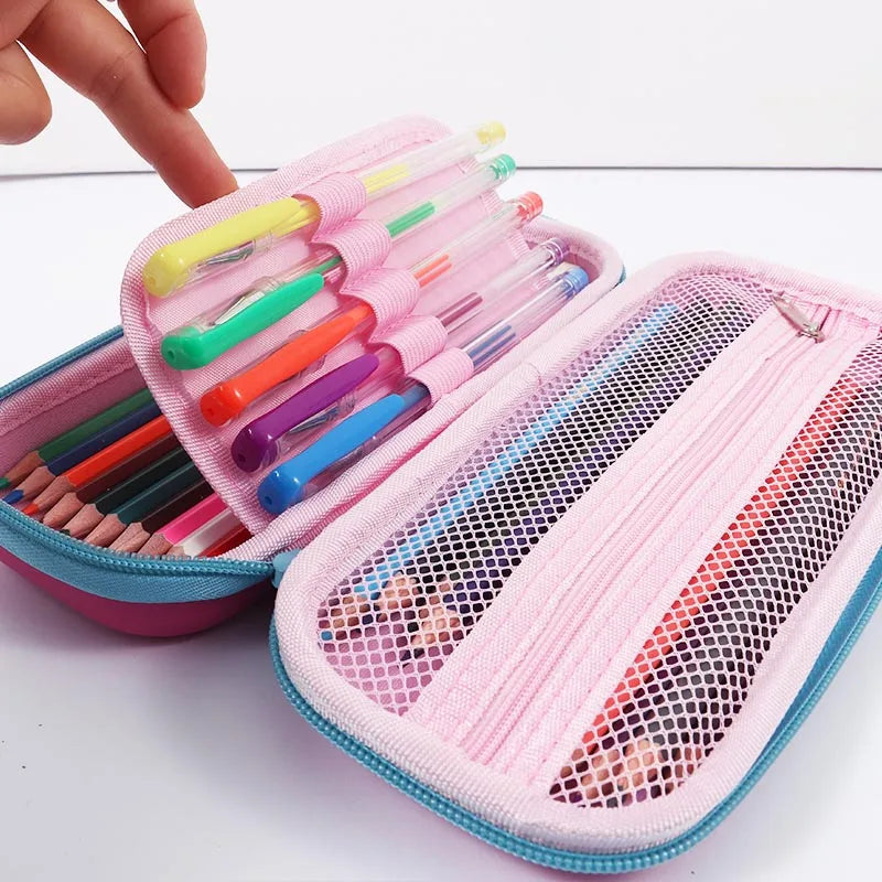 3D EVA Cartoon Double-Layer Pencil Case