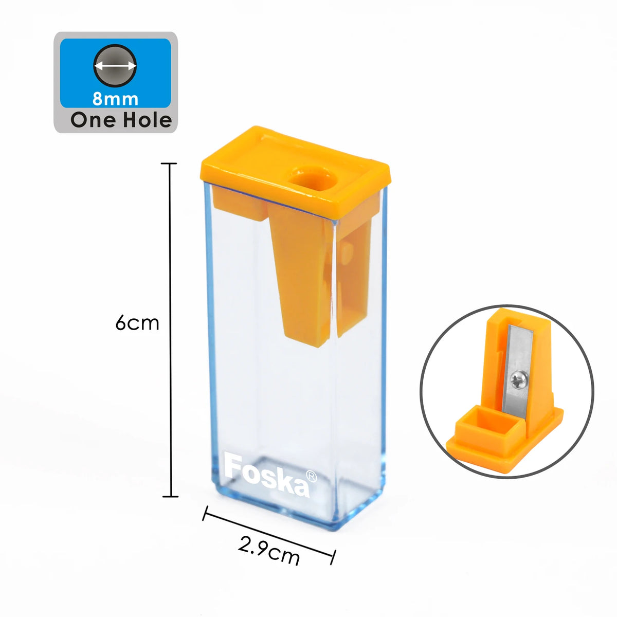 Compact Single-Hole Pencil Sharpener