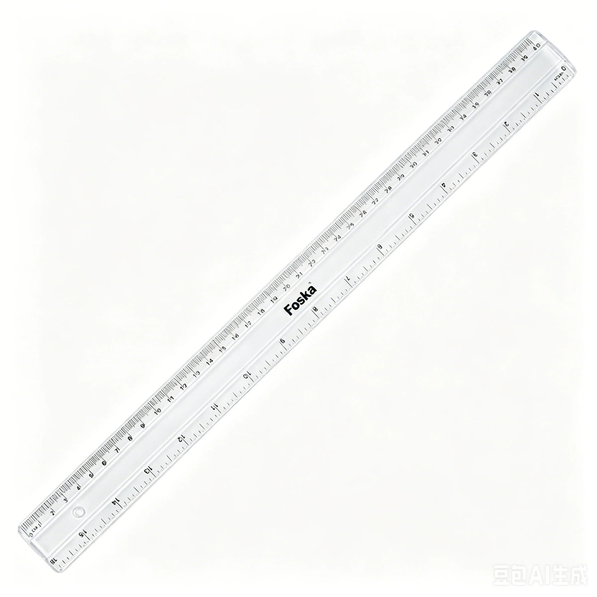 Clear Plastic Ruler 50cm with Centimeters and Inches