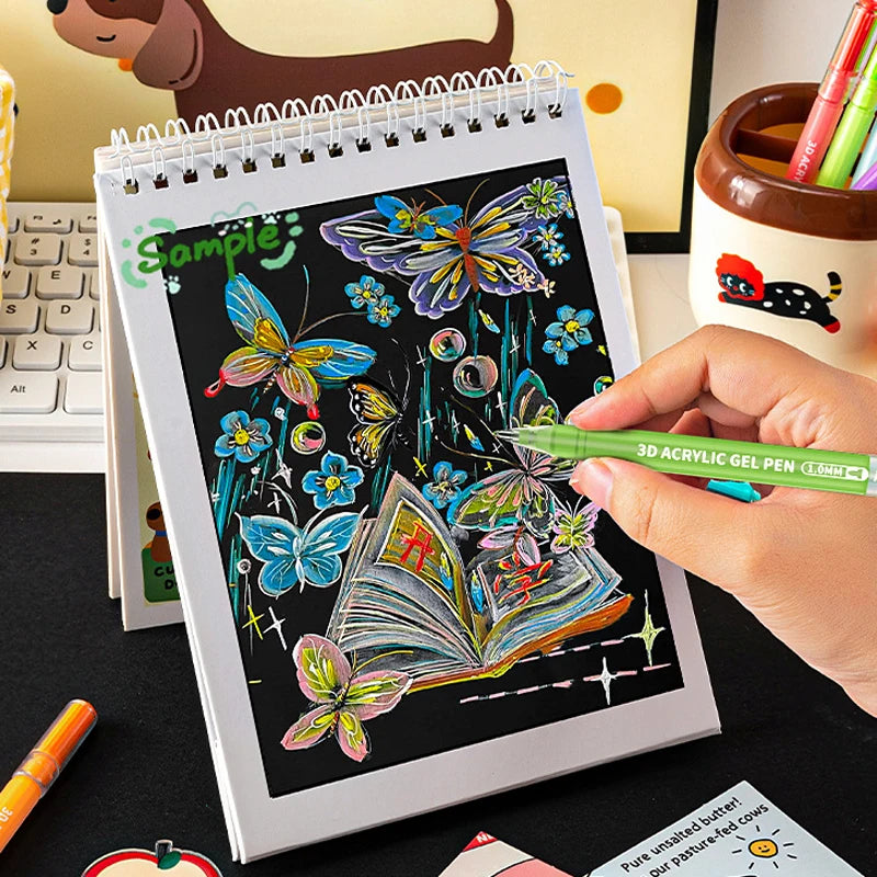 3D Acrylic Gel Pen Gift Box
