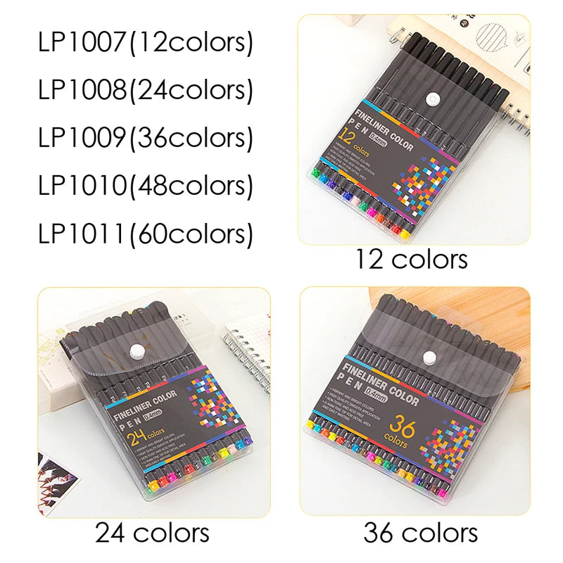 Fine-Tip Fineliner Marker Pens