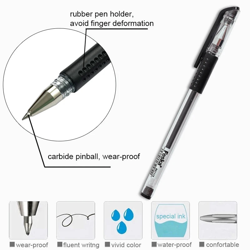 Plastic Gel Ink Pen 0.5mm – 400m Writing Length