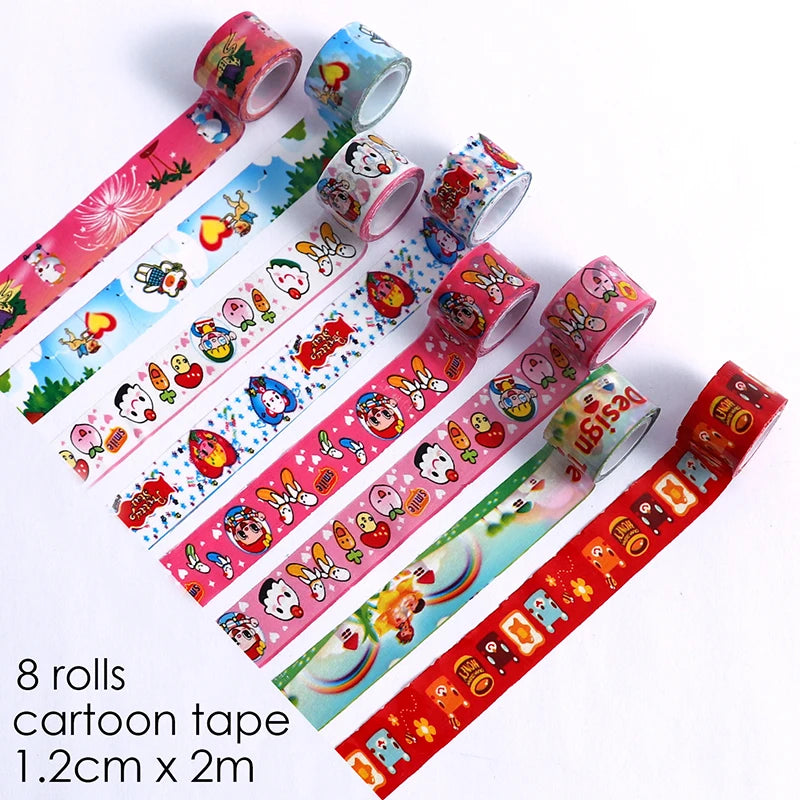 Decorative DIY Tape Set – 24 Rolls with 3 Dispensers