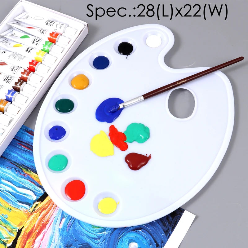 9-Well Plastic Watercolour Mixing Palette 28 x 22cm