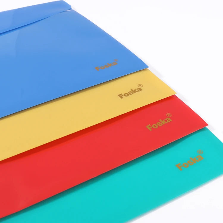 A4 Snap Closure Envelope File Pocket – Solid Colours