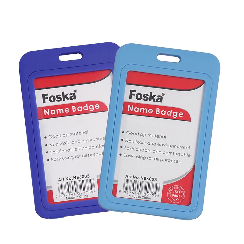 Vertical PP ID Card Badge Holder 54 x 86mm