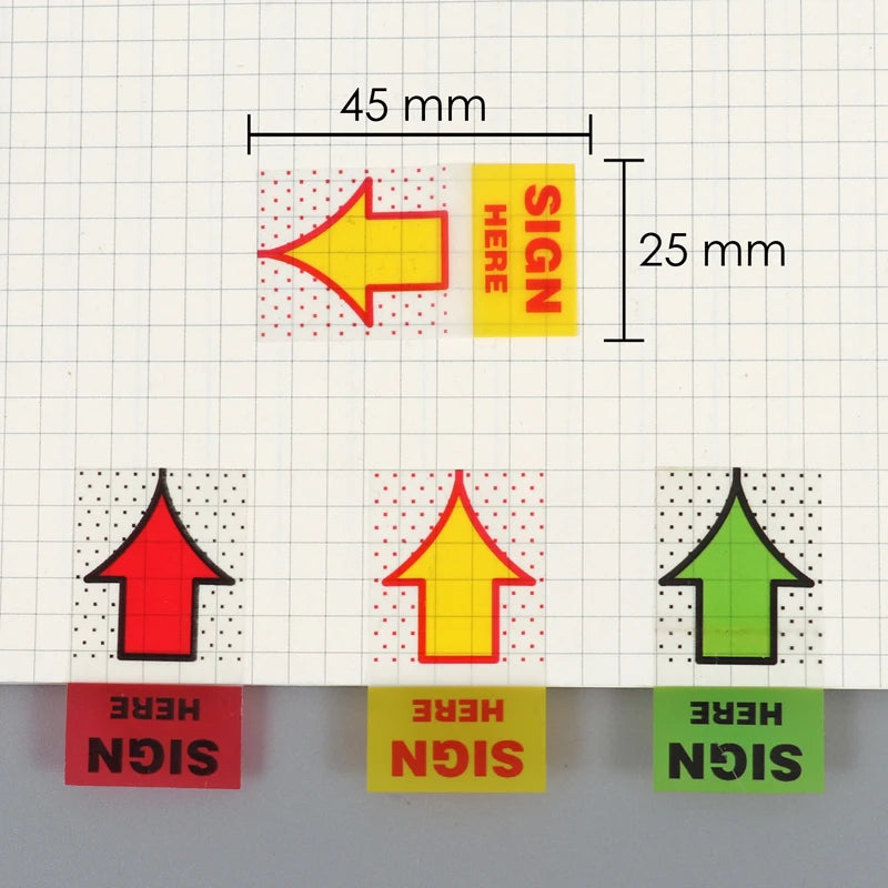 Sign Here Sticky Index Flags 25 x 45 mm – 50 Sheets