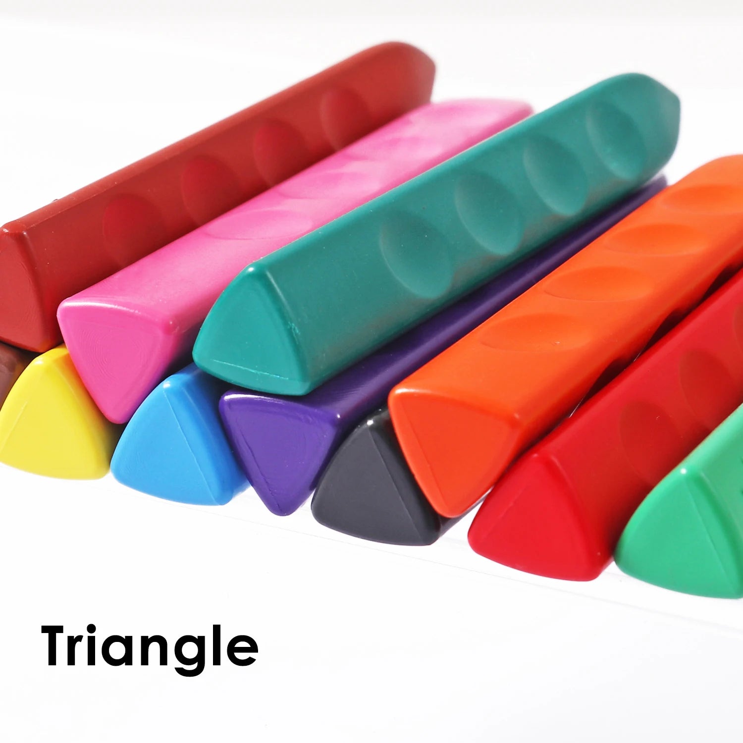 Triangular Plastic Crayons – Set of 12