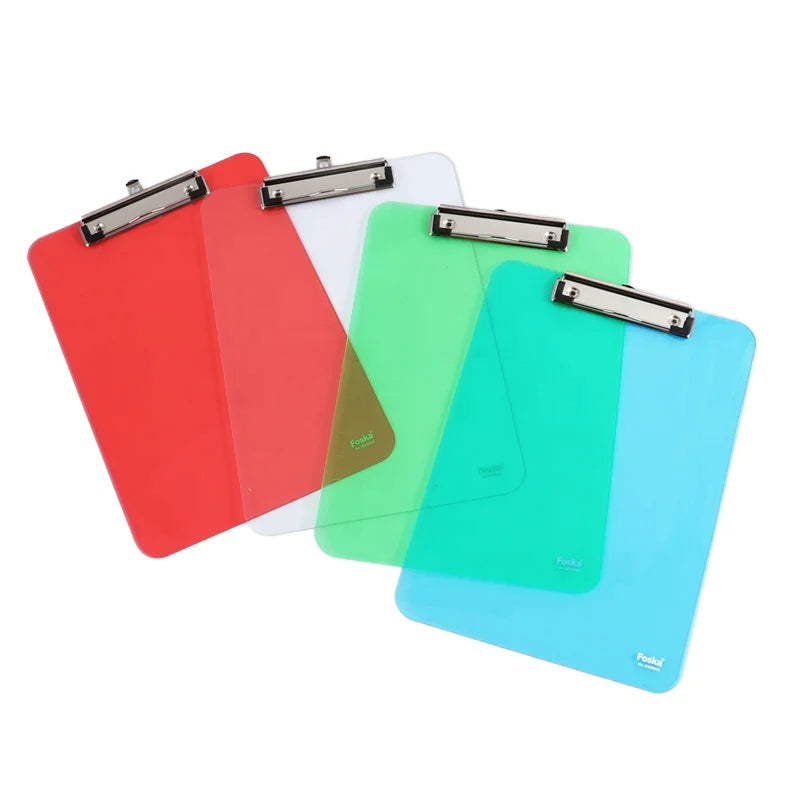 A4 Transparent Clipboard with Engraved Ruler