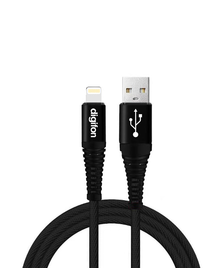Digifon Cheetah USB-A to Lightning 1m Cable – Black