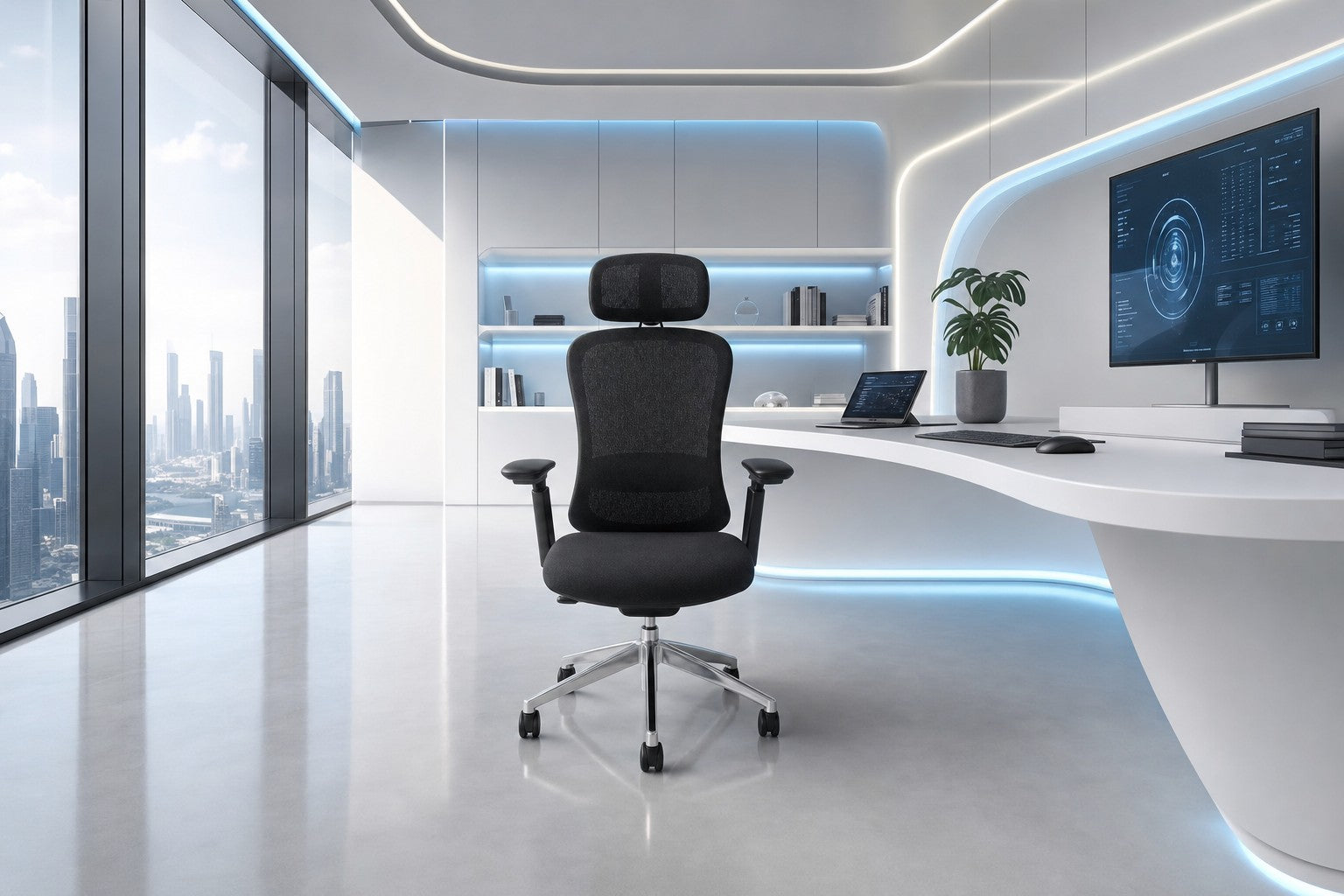 Kio - Managerial Mesh Chair - Lifestyle Scene - Office R Us