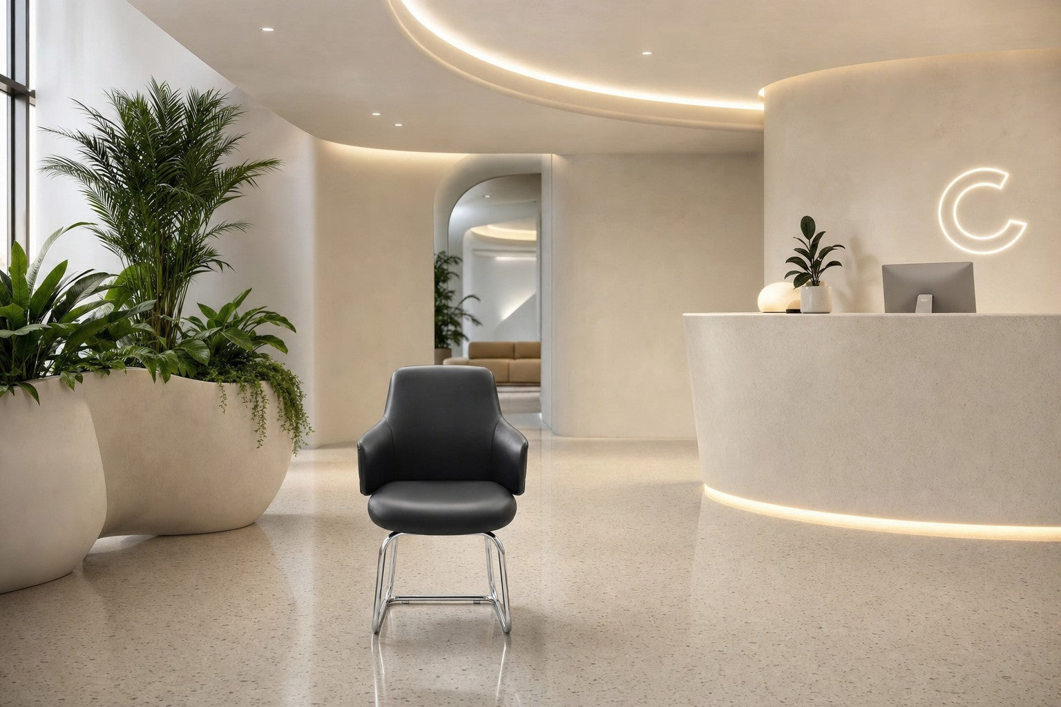 Vico - Visitors Chair - Lifestyle Scene - Office R Us
