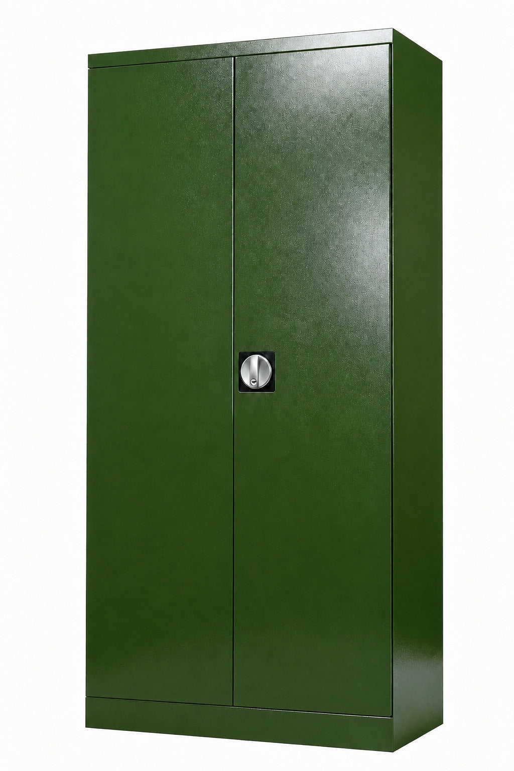 2-Door Steel Storage Cupboard with 4 Adjustable Shelves - Green - Office R Us