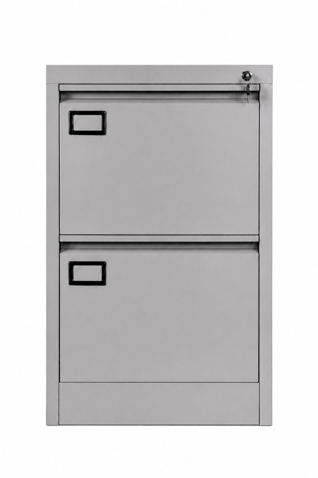 2-Drawer Vertical Metal Filing Cabinet - Front View - Office R Us
