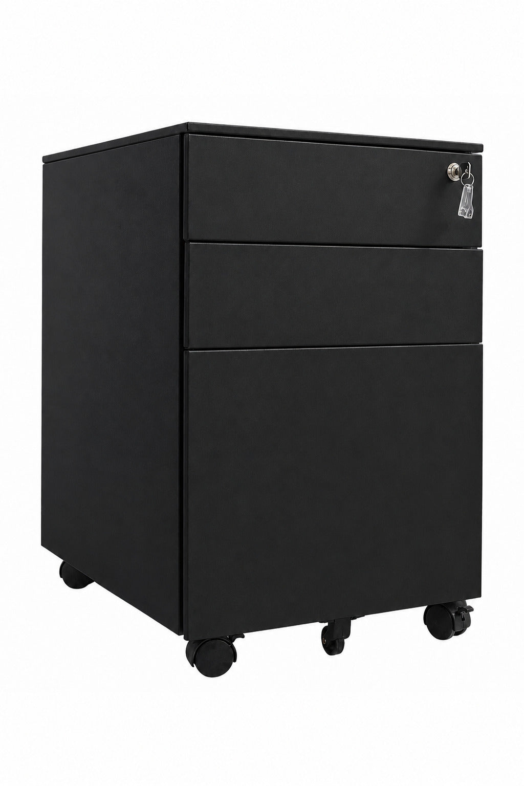 Mobile 3-Drawer Pedestal Cabinet - Black - Office R Us