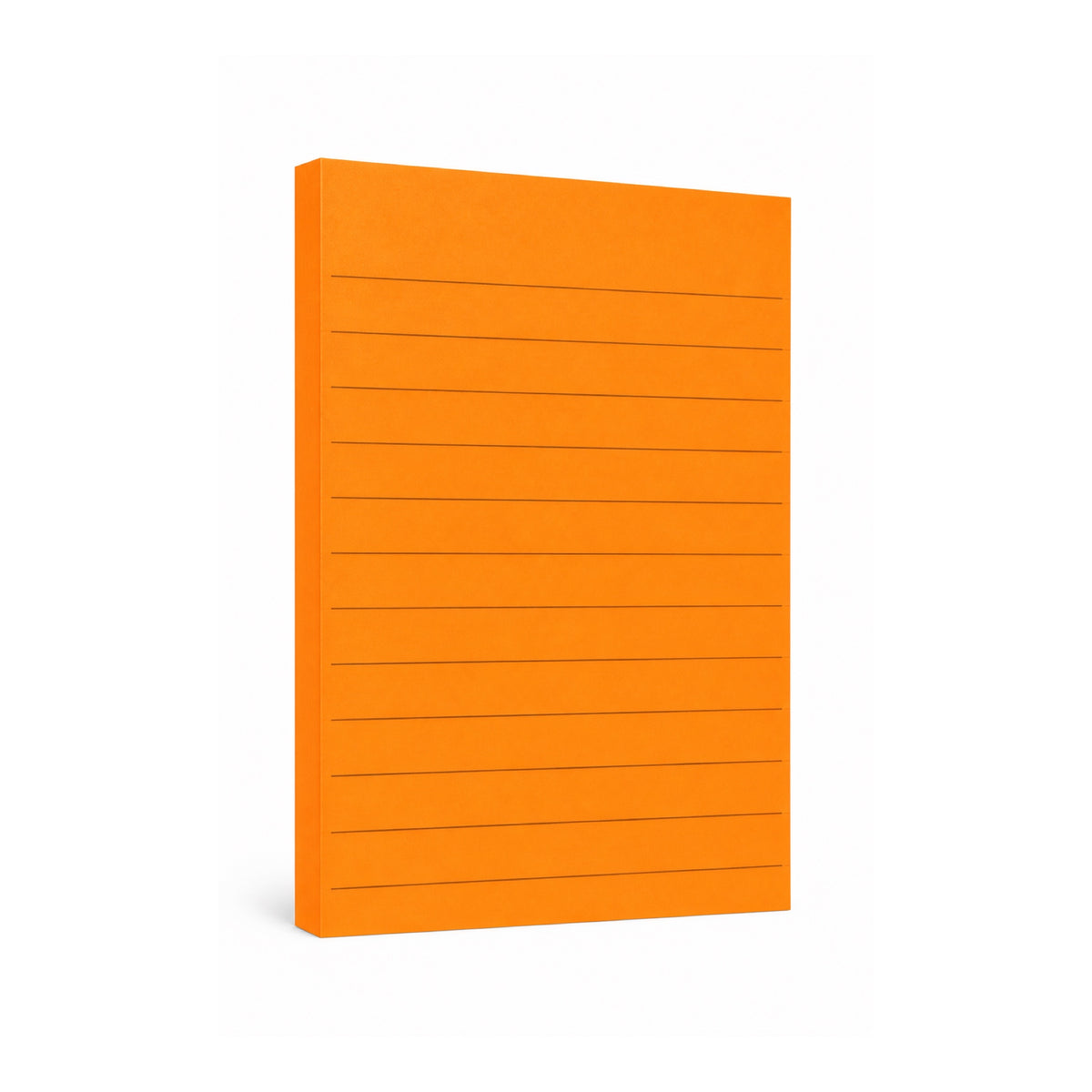 Fluorescent Lined Sticky Notes 100 x 150 mm - Orange - Office R Us